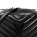 Calfskin Matelasse Monogram Monochrome Lou Camera Bag Black
