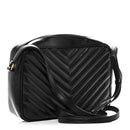 Calfskin Matelasse Monogram Lou Camera Bag Black