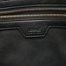 Calfskin Crocodile Embossed Greca Goddess Tote Bag Black