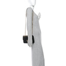 Saffiano Flap Shoulder Bag Black