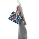Denim Damier Monogram Onthego Blue Rouge