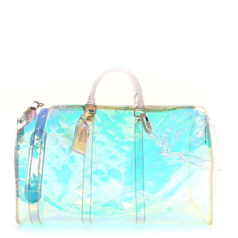 PVC Monogram Keepall Bandouliere 50 Iridescent Prism