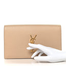 Grain De Poudre Classic Kate Monogram Clutch Nude Powder