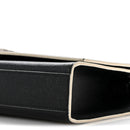 Grain De Poudre Medium Classic Monogram Kate Satchel Black White