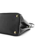 Saffiano Lux Medium Galleria Double Zip Black Black