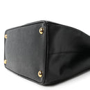Saffiano Small Galleria Double Zip Tote Black