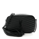 Grain De Poudre Matelasse Monochrome Monogram Mini Lou Camera Bag Black
