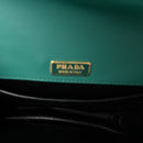 Antic Soft Saffiano Lions Head Cahier Shoulder Bag Assenzio Black