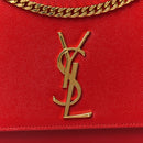 Grain De Poudre Medium Monogram Kate Satchel Red
