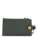 Calfskin Medusa Lanyard Zip Pouch Card Holder Bottle Green
