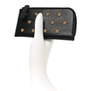 Nappa La Medusa Studded Zip Pouch Card Holder Black