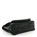 Crinkled Lambskin Matelasse Monogram Medium Niki Chain Satchel Dark Green