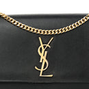 Grain De Poudre Medium Classic Monogram Kate Satchel Black