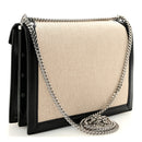 Canvas Calfskin Classic Monogram Cassandra Natural Black