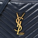 Calfskin Matelasse Monogram Lou Camera Bag Deep Marine