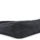 Tessuto Nylon Stitched Shoulder Bag Black