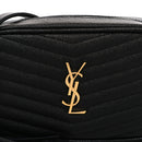 Grain De Poudre Matelasse Monogram Mini Lou Camera Bag Black