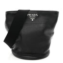 Vitello Daino Bucket Bag Black