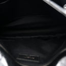 Crinkled Calfskin Matelasse Monogram Large Niki Chain Satchel Black