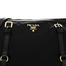 Saffiano Tessuto Nylon Shopping Tote Black