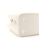 Taurillon Capucines East West MM Optic White