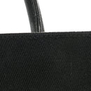 Linen Calfskin Rive Gauche North South Tote Black