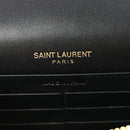 Smooth Calfskin Classic Monogram Kate Tassel Chain Wallet Black