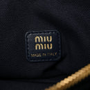 Velvet Pouch Bag Navy Amaranto