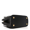 Saffiano Lux Micro Galleria Shoulder Bag Black