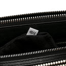 Satin Crystal Mini Galleria Double Zip Tote Metal