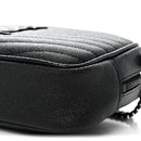 Grain De Poudre Matelasse Monochrome Monogram Mini Lou Camera Bag Black