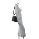 Lambskin Quilted Flower Capucines PM Black