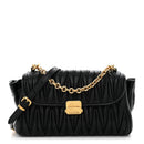 Nappa Matelasse Shoulder Bag Black