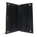 Calfskin Crocodile Embossed Monogram Uptown Wallet Black