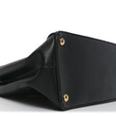 Saffiano Medium Galleria Double Zip Tote Black