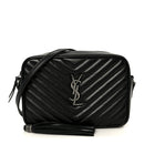 Calfskin Matelasse Monogram Lou Camera Bag Black