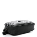Grain De Poudre Matelasse Monochrome Monogram Mini Lou Camera Bag Black