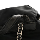Tessuto Nylon Vela Chain Backpack Black