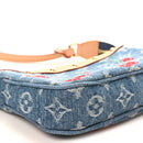 LV X TM Monogram Denim Cerises Pochette Accessories Blue