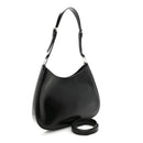 Spazzolato Cleo Adjustable Strap Shoulder Bag  Black