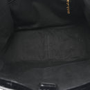 Calfskin Crocodile Embossed Greca Goddess Tote Bag Black