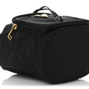 Saffiano Tessuto Nylon Mini Bucket Crossbody Bag Black