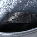 Crinkled Calfskin Matelasse Monogram Niki Chain Wallet Dark Smog