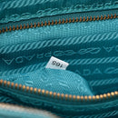 Tessuto Nylon Saffiano Crossbody Bag Turchese
