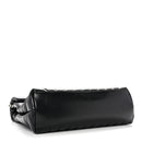 Calfskin Y Quilted Monogram Medium Loulou Chain Satchel Black