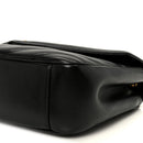 Lambskin Chevron Quilted Large Loulou Black