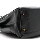 Saffiano Lux Extra Large Galleria Double Zip Tote Black