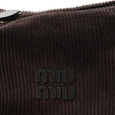 Corduroy Pouch Bag Ebony Baltic Blue