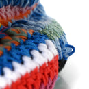 Cotton Crochet Stripe Tote Bag Multicolor