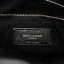 Lambskin Quilted Small Loulou Puffer Monogram Chain Satchel Black